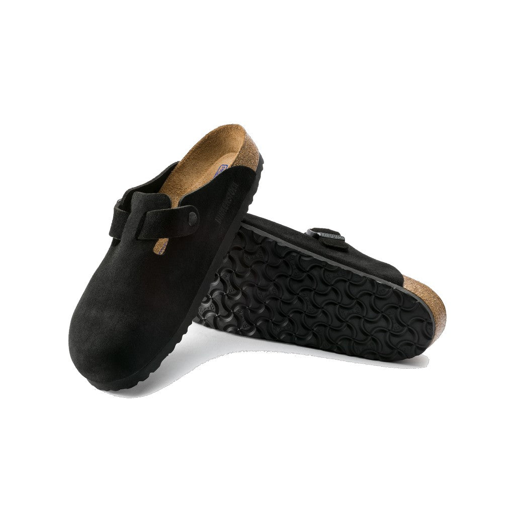 BIRKENSTOCK BOSTON SUEDE SOFT FOOTBED MEN R(REGULAR)