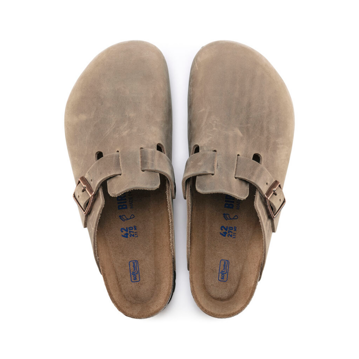 BIRKENSTOCK BOSTON SOFT FOOTBED OILED LEATHER WOMEN N (NARROW)