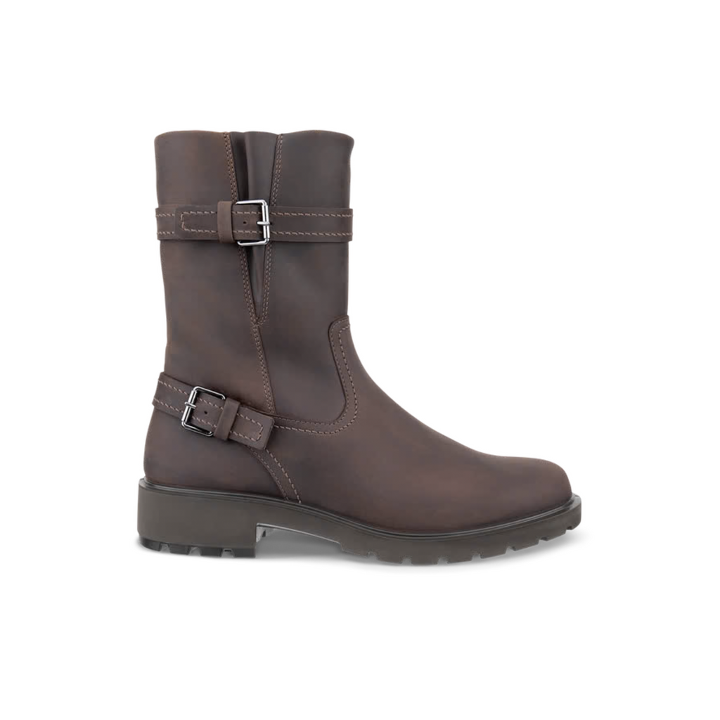 ECCO METROPOLE VIENNA OILED-NUBUCK BIKER BOOT WOMEN