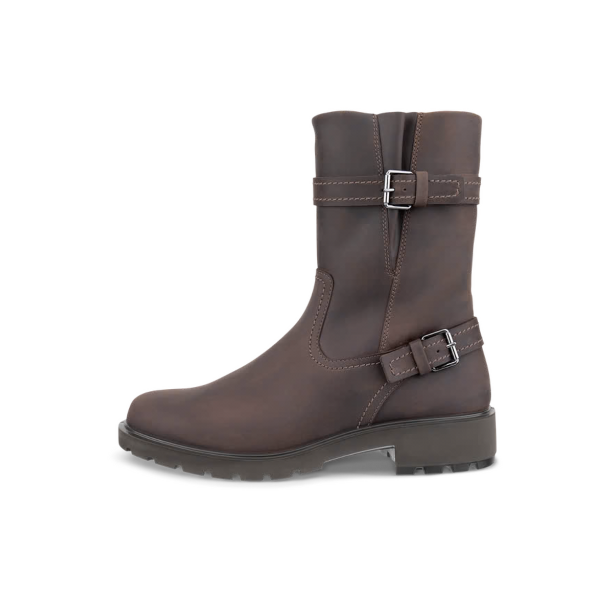 ECCO METROPOLE VIENNA OILED-NUBUCK BIKER BOOT WOMEN